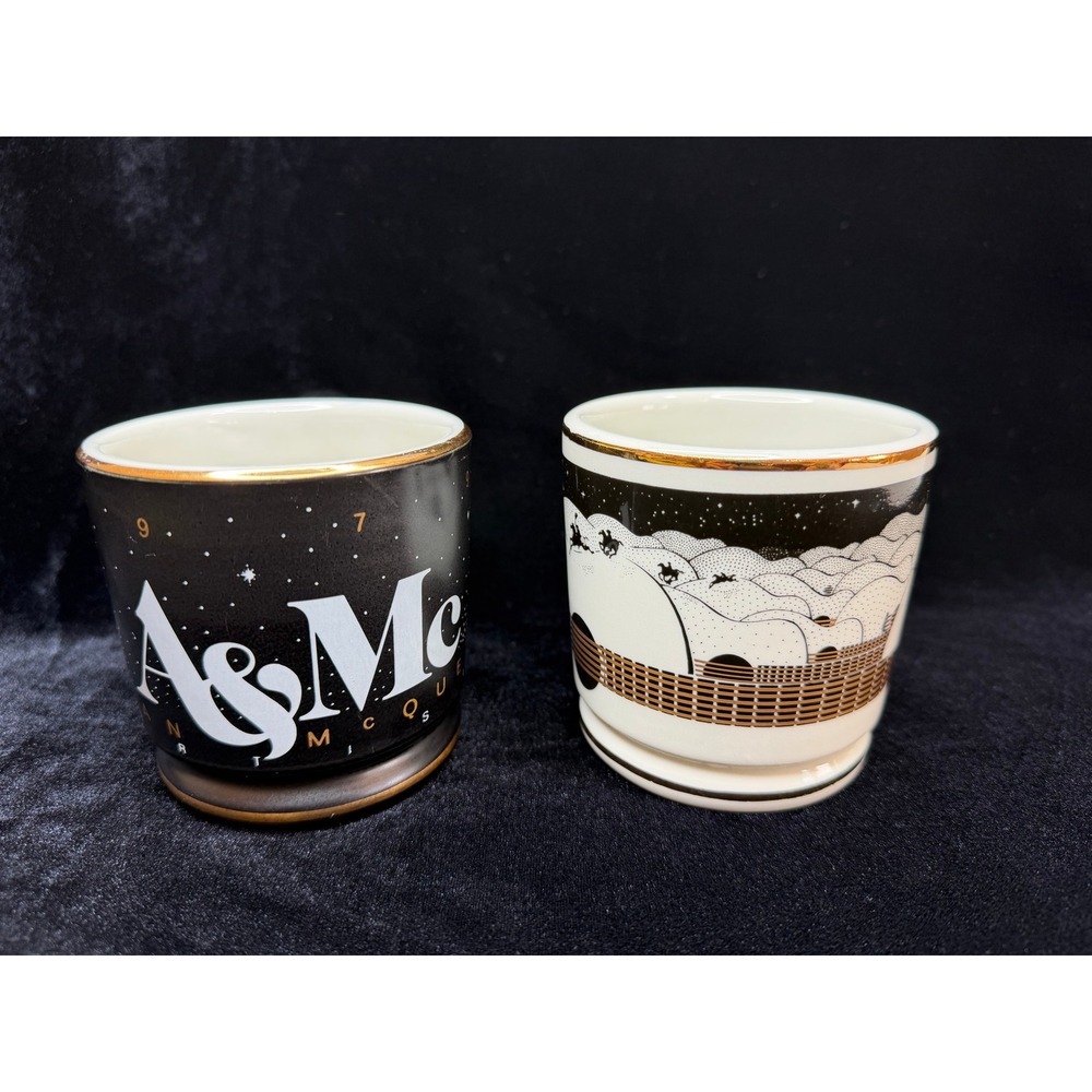 VTG 1979 1981 A&M Records Promo Mug Set Celestial Guitar Music Lover Gifting